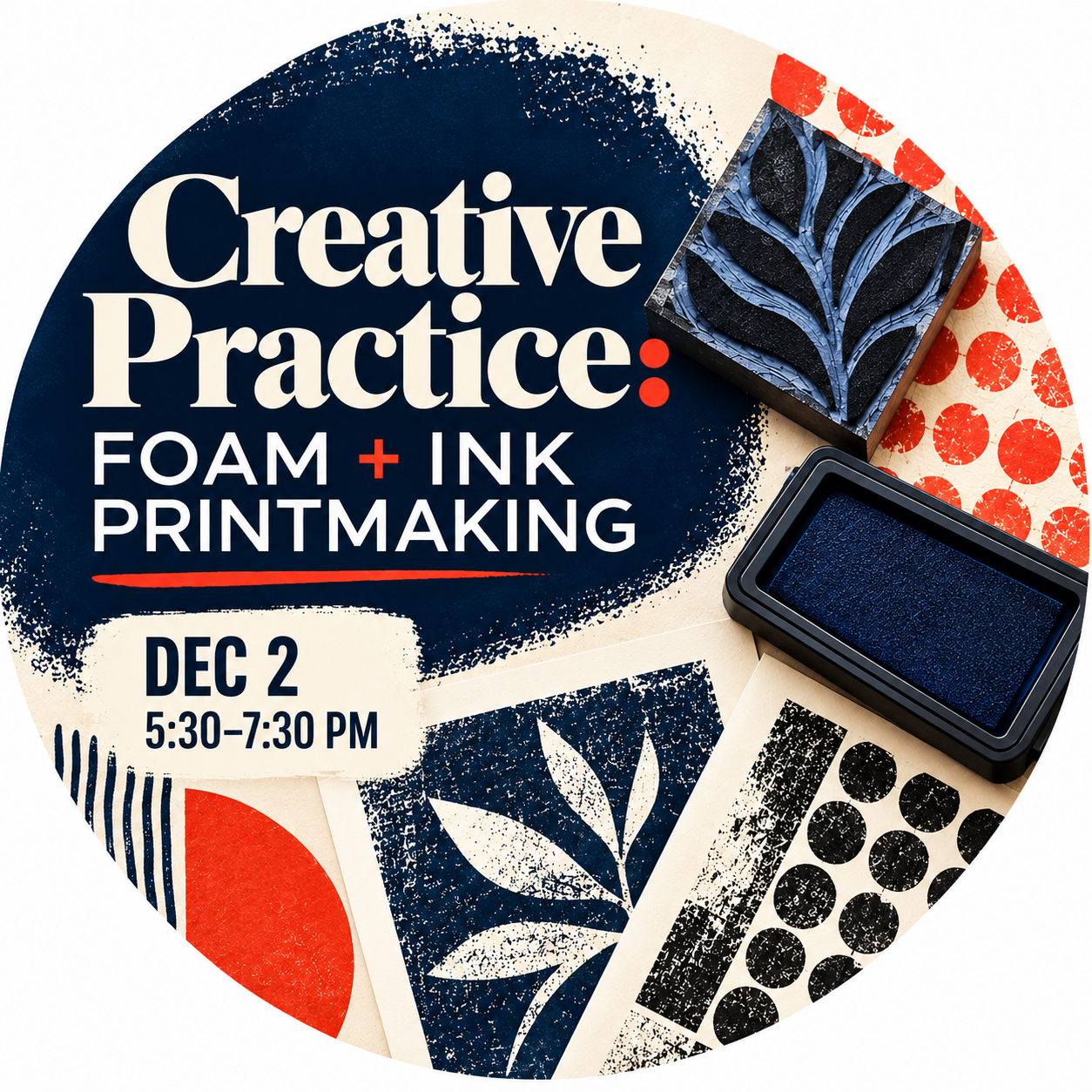 Creative Practice: Foam + Ink Printmaking - logo